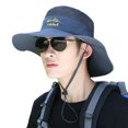 thumbnail image 2 of Sombrero de verano para hombre, sombrilla para exteriores, transpirable, protector solar, ciclismo, marea grande, aleros informales, montañismo, pesca, sombrero para el sol para mujer, 2 of 2