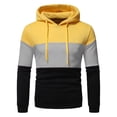 thumbnail image 2 of Turilly Hoodies Mens Slim Color Block Pullover Hoodie Long Sleeve Casual Daily Wear Sweatshirt, 2 of 6