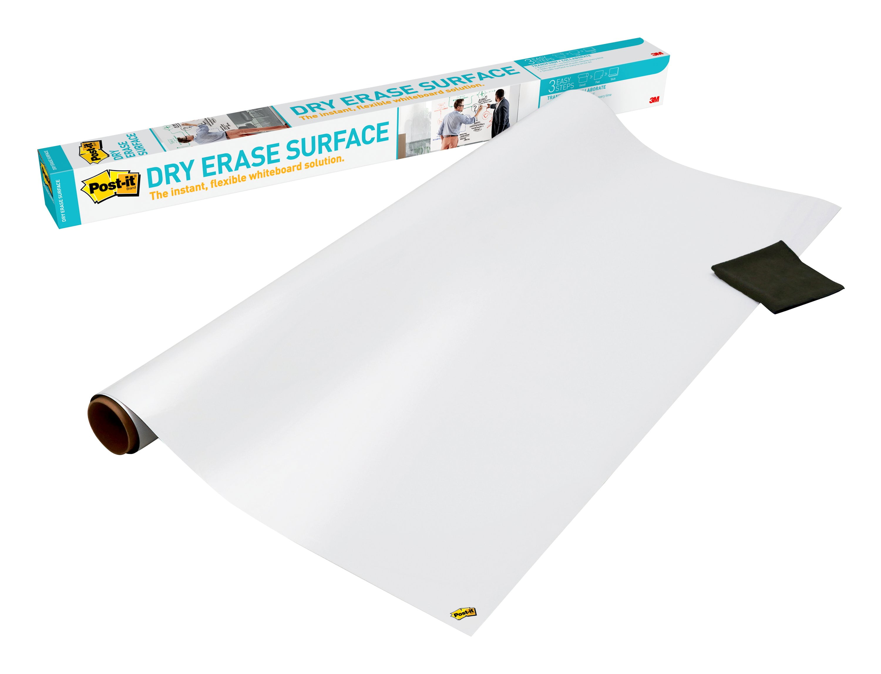 Home School No Ghosting Convert Your Old Damaged Whiteboard into Brand New SUPER LARGE 4 x 8 ft Premium Glossy Whiteboard Wallpaper Film Peel and Stick Dry Erase Sticker Board on Wall Office Decals