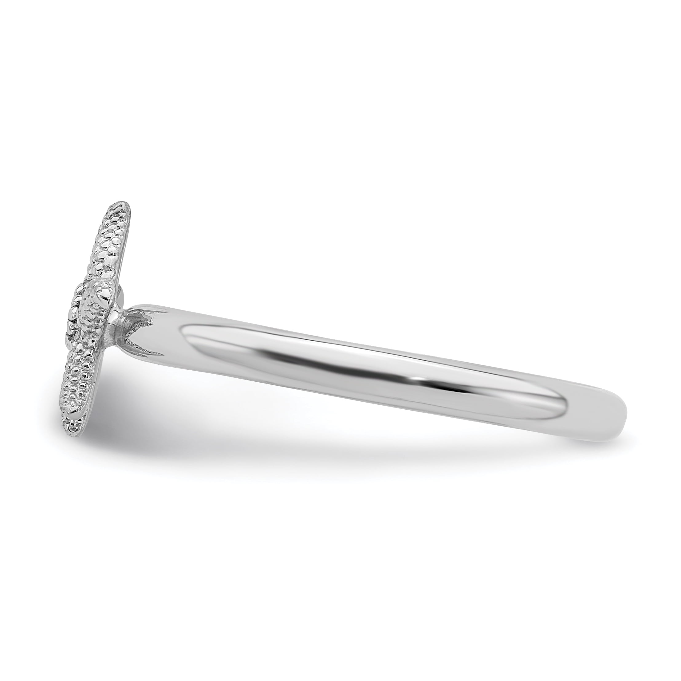 Blue Topaz Sterling Silver Starfish Ring
