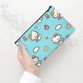 thumbnail image 3 of Hello kitty Cosmetic bag, cute canvas toiletry bag with preppy style, essential for women's travel 13x9.1inch, 3 of 5