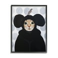 thumbnail image 2 of Stupell Industries Cat & Mouse Funny Animals Animals & Insects Painting Gray Framed Art Print Wall Art, 2 of 5
