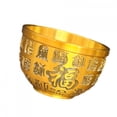 thumbnail image 4 of Contenedor de almacenamiento de cuenco del tesoro de latón, cuenco Bai Fu, regalos, artesanía china tradicional para estudio, escritorio, decoración, 4 of 8