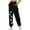 Black, variant on Women's Sweatpants Wide Leg High Waist Loose Flare Sweatpants Fashion Fitness Sports Loose Elastic Waist Long Sweatpants Drawstring Sports Joggers Solid Color