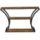 thumbnail image 1 of VASAGLE Mesa de consola, Mesa de entrada, Patas curvas, Tabelro alargado, para Salón, Pasillo, Dormitorio, Marrón Rústico y Negro, 1 of 5