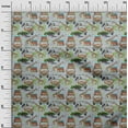 thumbnail image 3 of oneOone Cotton Poplin Gray Fabric Kids Safari Print Sewing Fabric By The Yard Printed Diy Clothing Sewing Supplies 56 Inch Wide, 3 of 4