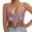 Pink, variant on Womens Rhinestones Halter Crop Tops Dressy Trendy Slim Fit Crystal Chest Body Chain Top Going Out Tops for Club Disco Cocktail