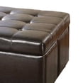 thumbnail image 3 of Restful Contemporary Storage Ottoman With 4 Drawers, Brown, 3 of 3