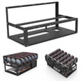thumbnail image 3 of Mining Rig Frame Case, Graphics Card Holder, 6 GPU Rack, Stackable Miner Computer Rack with Efficient Cooling, Easy Installation, 3 of 8