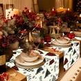 thumbnail image 3 of Upgraded Trees Snowflakes Christmas Table Runner Winter Christmas Holiday Kitchen And Dining Table Decoration Indoor And Outdoor Home Party Decoration 13 X 72 Inches K, 3 of 7