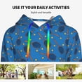 thumbnail image 4 of Kdxio Tennis Rackets 1 Print Womens Oversized Hoodies Sweatshirts Hooded Pullover Tops Sweaters Casual-Medium, 4 of 7