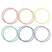 Champion Sports Hula Hoops for kids & adults, Plastic Rainbow color, 24 Inch 12 units