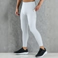 thumbnail image 2 of TINZ Mens Tight Fitness Running Stretch Basketball Base Training Compression Pants Fitness Pants Rave Clothes Guys Mens Slim Fit Sweats, 2 of 9