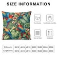 thumbnail image 6 of AWERP Tropical Banana Leaves 2-Piece Short Plush Pillowcase Set Printed on Both Sides White, 6 of 6