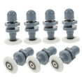 thumbnail image 5 of Mobutofu 8Pcs ABS Rubber Shower Door Roller for High Load Bearing Glass Track Usage Homeowners, 5 of 8