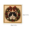 thumbnail image 2 of ARVELLIA DIY Christmas Pearl Painting Kit with Frame, Cute Cat in Wreath Holiday Portrait Beaded Art Craft Set for Adults and Beginners, Handmade Wall Decor Gift (7.8x7.8in), 2 of 5