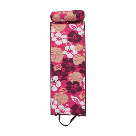 Outdoor Living Purple Pink Floral Rolled Beach Mat Walmart Com