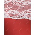 thumbnail image 3 of Vestido de Talla Extra con Estampado de Flores de Hombros Al Aire con Panel de Encaje Rosegal Vestidos Estampados Tallas Grandes, 3 of 5