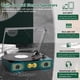 thumbnail image 5 of Tocadiscos de vinilo TANLANIN Vintage de 3 velocidades con altavoces, color verde, 5 of 8
