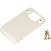 Round Corner Extended Lip Strike Plate, 2-1/4" x 3", (3-1/2" Overall Length), Polished Brass by Stone Harbor Hardware