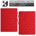 thumbnail image 6 of Case for Lenovo Tab M10 TB-X505/TB-X605F, PU Leather Kickstand Shockproof Flip Case with Card Slots Pencil Slot Auto Sleep/Wake Folio Flip Case Cover for Lenovo Tab M10 TB-X505/TB-X605F, Red, 6 of 9
