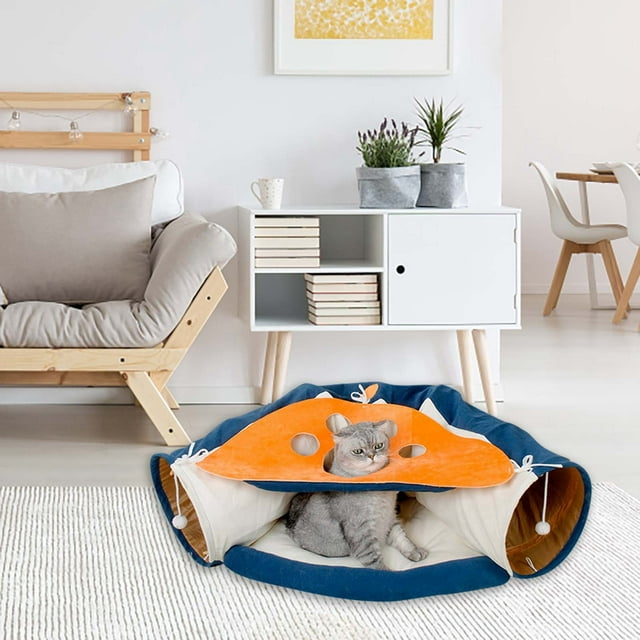 WIFKLSIIPG Tunnel pour Chat Tunnel pour Chat Lit Trou pour Chat Lit pour Chat Jouets d'Intérieur pour Chat Jouets de Tunnel Tunnel de Jeu pour Chat Jouets Suspendus pour Chat