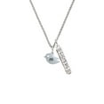 thumbnail image 2 of Delight Jewelry Silvertone Little Bird Initial - M - Silvertone Sisters Best Friends Forever Bar Charm Necklace, 23", 2 of 4