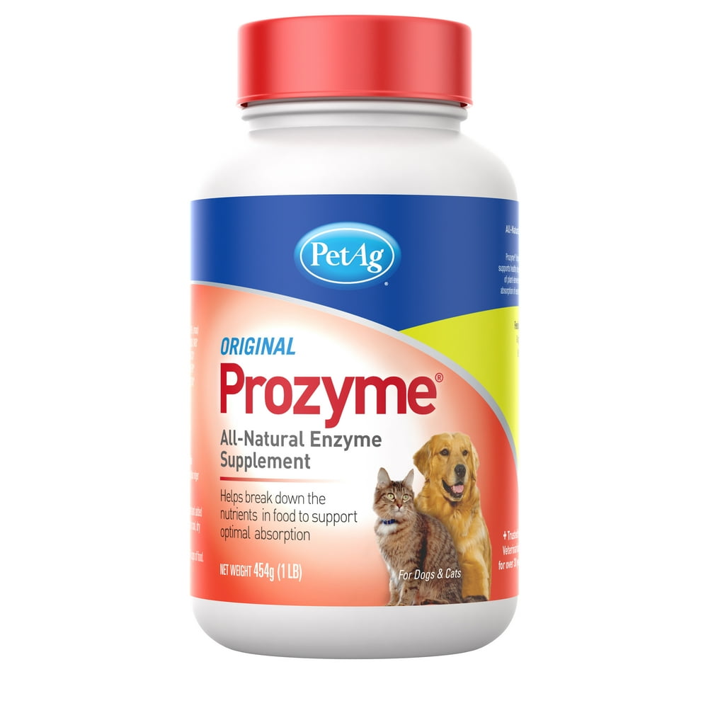 PetAg Prozyme Original AllNatural Enzyme Dog & Cat Supplement, 1 lb