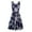 White, variant on IROINNID A-Line Dress For Women Sleeveless Printed Skinny Long Dress V-Neck Knee-Length Dress