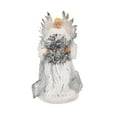 thumbnail image 2 of 13 Inch Elegant Angel Tree Topper with Soft Pinions, Lifelike Doll Ornament for Christmas Tree Top Decoration, Multi-Function Holiday Decor，E, 2 of 7