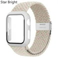 thumbnail image 1 of LEIXIUER Nylon Band for Apple Watch Bands with Case 40mm 44mm, Adjustable Braided Solo Loop with Glass Screen Protector Case ,Soft Wristband Stretch Nylon Elastic Strap for iWatch Series SE 6 5 4, 1 of 6