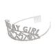 thumbnail image 2 of Corona nupcial tiara fiesta tocado reina diadema Afortunado Sencillez, 2 of 3