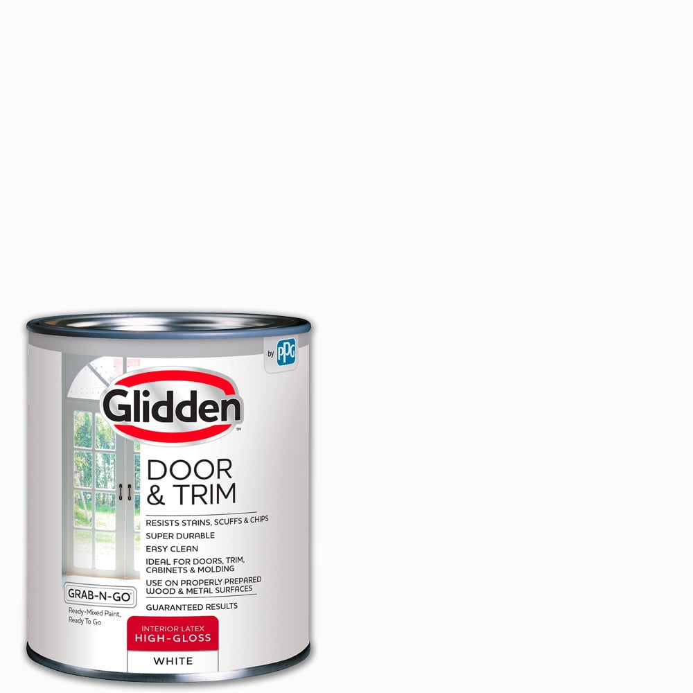Glidden Glidden® Door &amp; Trim Interior/ Exterior, White, 1