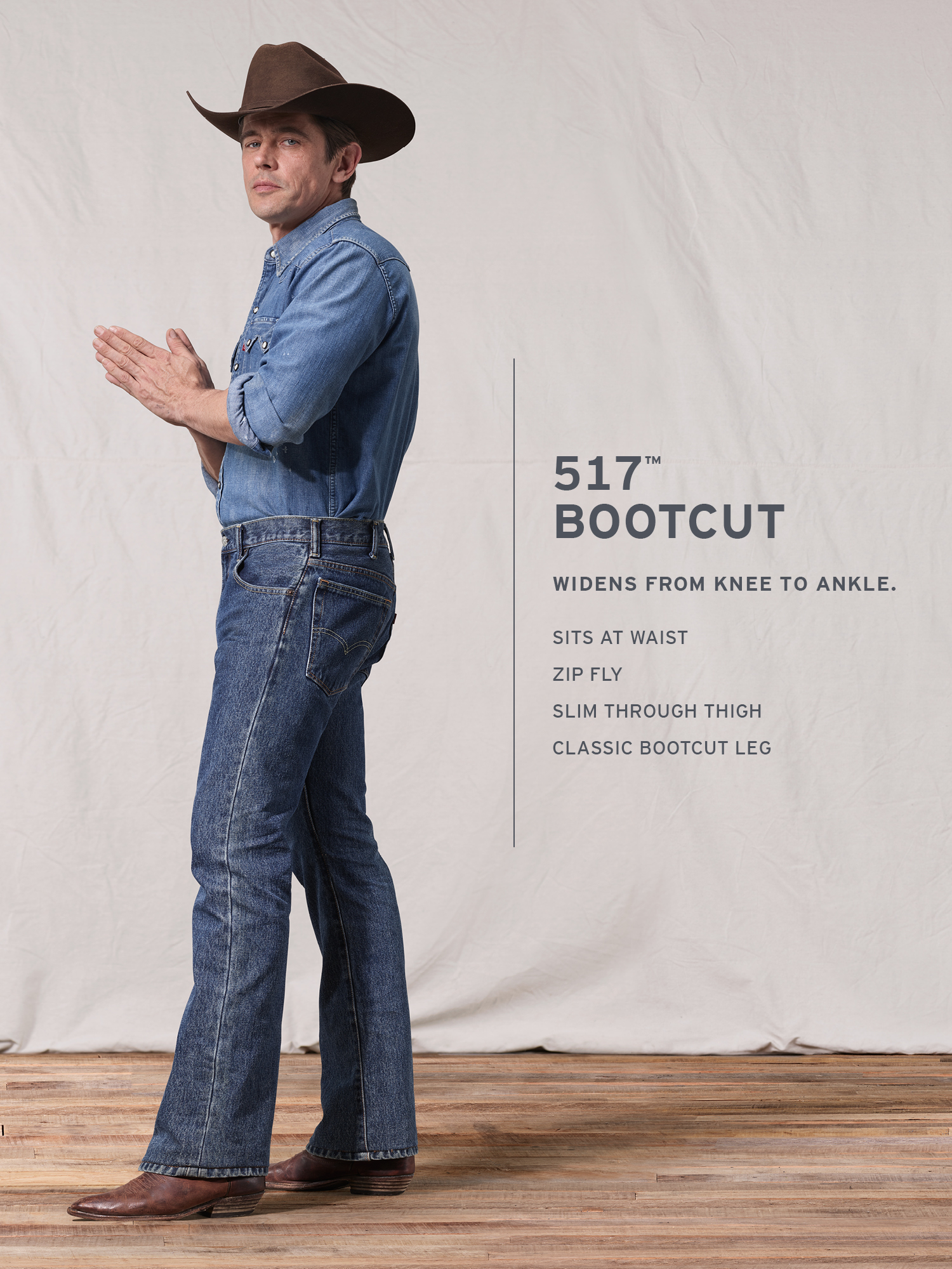 Levi's Men's 517 Bootcut Fit Jeans - Walmart.com