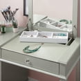 thumbnail image 3 of Linon Rubberwood Mdf Makeup Vanity With Silver Finish 580435SIL01U, 3 of 20