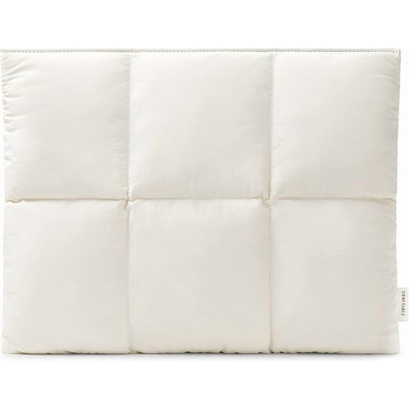 Koudindg Comfyable Puffy Laptop Sleeve 13"-14" – Quilted Puffer Carrying Case, Pillow Style, Compatible with MacBook Air M4 2025/M3/M2/M1 & MacBook Pro M5/M4 Pro/Max