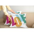 thumbnail image 2 of Ambesonne Saying Throw Pillow Cover 2 Pack, Vintage Colorful Letter Art, 18", Multicolor, 2 of 5