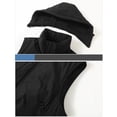 thumbnail image 5 of USNSM Men's Softshell Vest Windproof Lightweight Hooded Vest Outerwear with Zipper Pockets, Sleeveless Jacket for Sports Black XXXL, 5 of 8