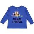thumbnail image 3 of Inktastic My Mimi Loves Me Girls Owl Girls Long Sleeve Toddler T-Shirt, 3 of 5