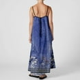 thumbnail image 4 of WILLBEST Robes pour Femmes Robe Maxi Contrastée Bretelles Spaghetti Tenues d'Été Voyage Sans Manches Longues Robes, 4 of 5