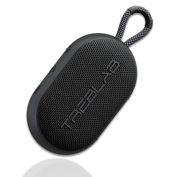 TREBLAB HD-Go Portable Bluetooth Speaker, 7W Power, 16H Playtime, IPX7 Waterproof, Built-in Mic, USB-C