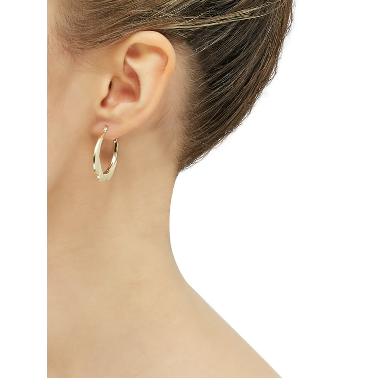 Large Swirl Hoop Earrings Large Swirl Hoop Earrings