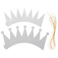 thumbnail image 3 of EeaseMX 6 coronas de cumpleaños con purpurina, sombreros de fiesta, coronas de príncipe para niños y adultos (plateadas), 3 of 7