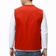 thumbnail image 6 of Mens Vests Casual Qiggri Men Solid Color Convenient Workwear Outdoor Zipper Multi-Pocket V-Neck Tank Top Vest For Men, 6 of 7