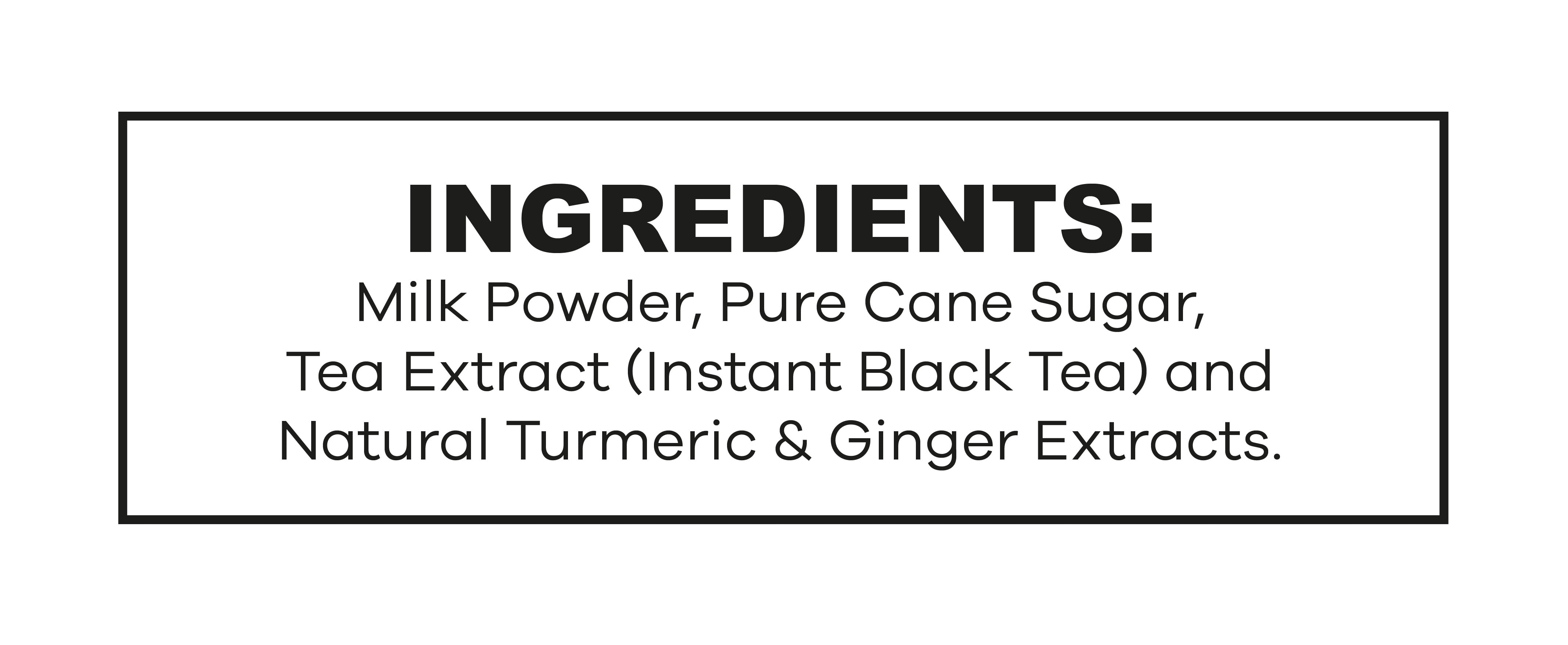 QuikTea Turmeric Ginger Chai Tea Latte – 40 Count, Bold Turmeric Ginger Flavor, Naturally Caffeine-Light, No Preservatives – Just Add Hot Water