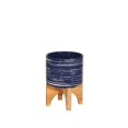 thumbnail image 1 of Sagebrook Home Pot en Céramique de 5 Po sur Pied, Bleu, 1 of 1