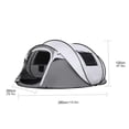 thumbnail image 3 of Burst Up Shelter for Quick Family Camping, Polyester, Accommodates 8 Persons Easy Assembly., 3 of 8