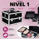 thumbnail image 3 of Cosmetiquera Profesional Maletín 4 Niveles Con Llantas Resistente Desmontable Xtellar Color Negro, 3 of 3