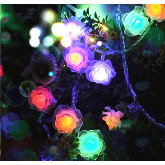 LINLIN Cherry Blossom Flower String Lights, Fairy Lights Cherry Blossom Lights Battery Operated Decorative Lights for Bedroom Decoration