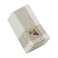 thumbnail image 6 of Fennco Styles Hommage BrodÃ© Collection Cottage Floral Embroidery Border Hemstitch Linen Blend Table Linens, 6 of 41